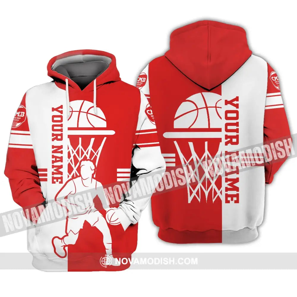 Unisex Shirt - Custom Name Shirt - Gift For Basketball Player Custom Name Basketball Star Shirt Hoodie / S T-shirt