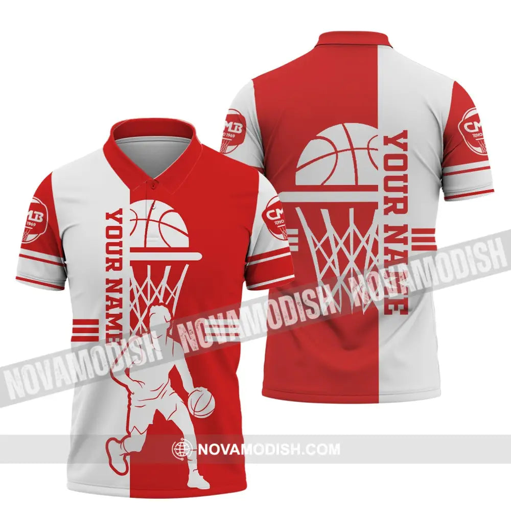 Unisex Shirt - Custom Name Shirt - Gift For Basketball Player Custom Name Basketball Star Shirt Polo Shirt / S T-shirt