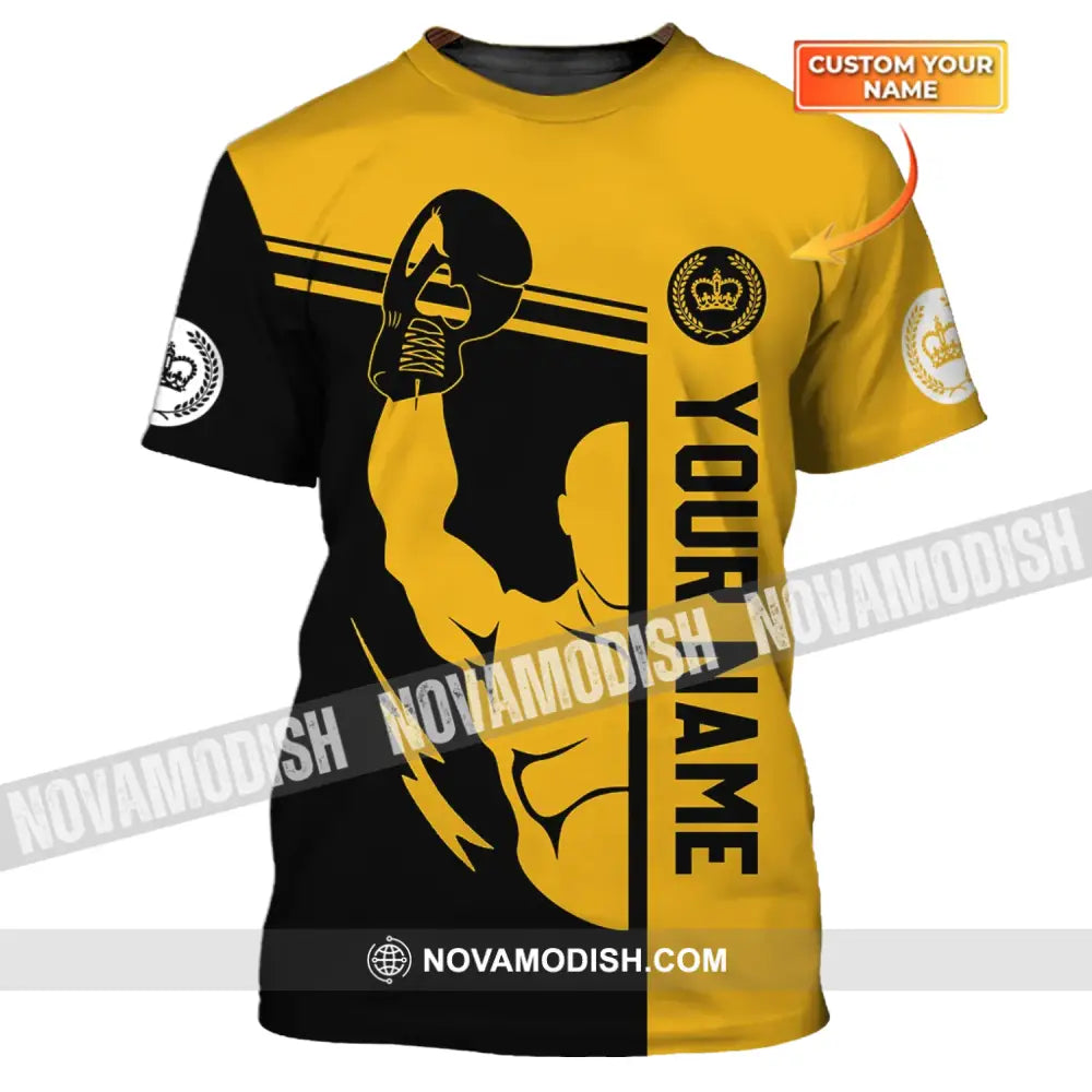 Unisex Shirt - Custom Name Shirt - Gift For Boxing Lover Logo Name Shirt T-shirt