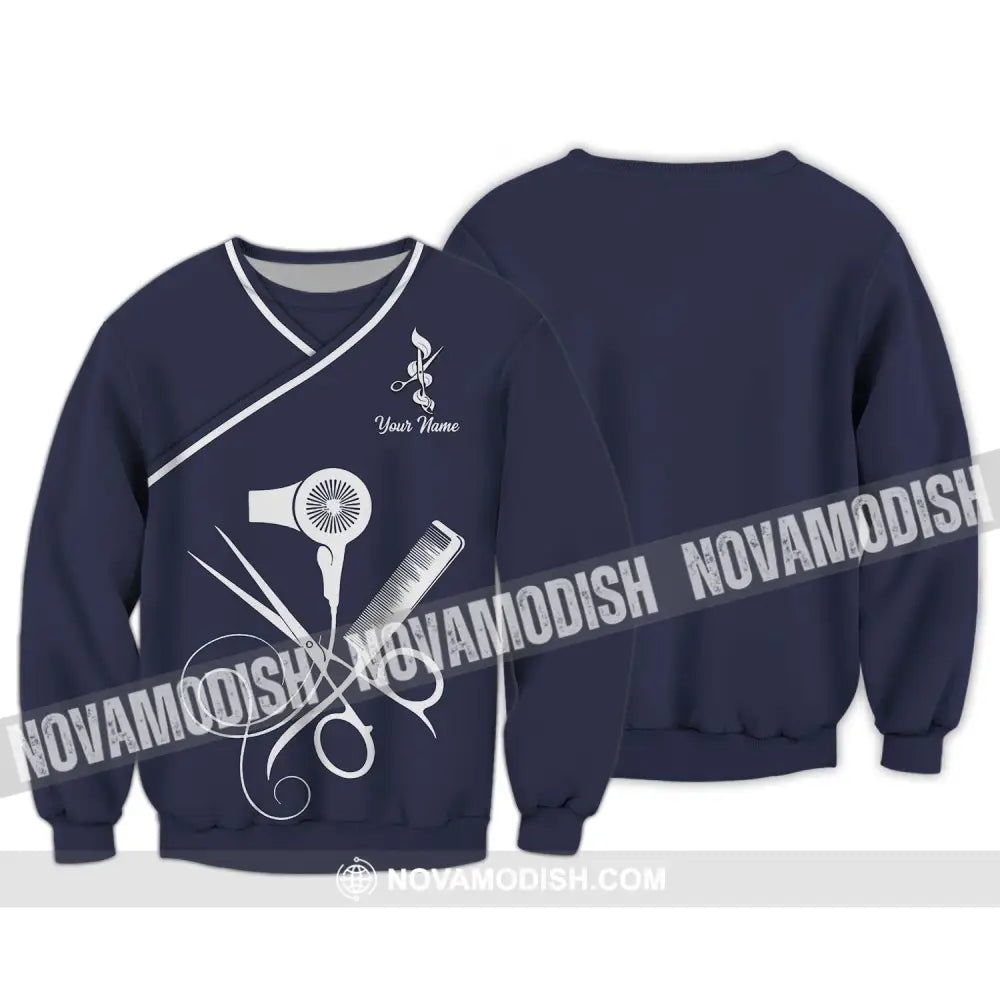 Unisex Shirt - Custom Name Shirt - Gift For Hairdresser Lover Custom Name Hairdresser Shirt Long Sleeve / S T-shirt