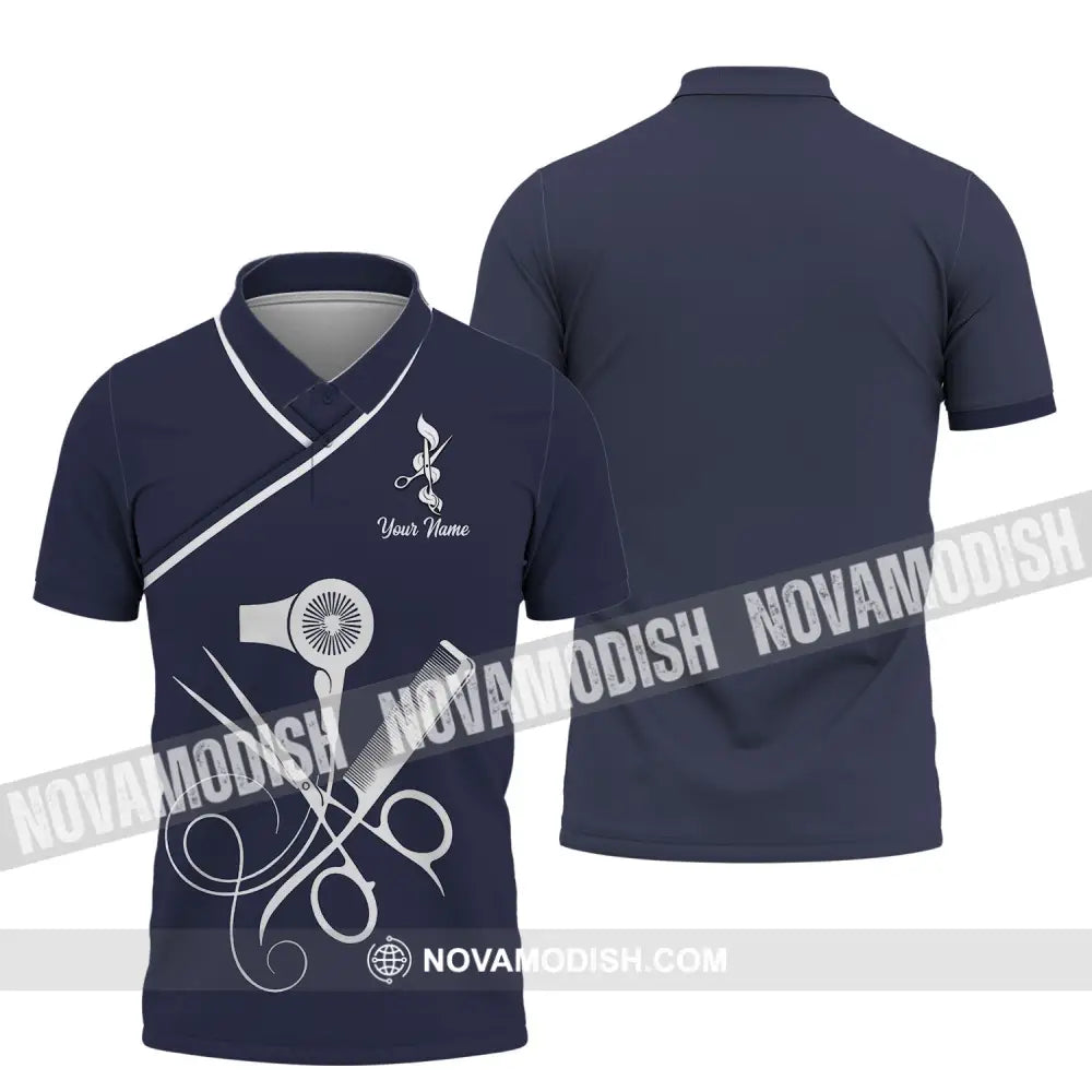 Unisex Shirt - Custom Name Shirt - Gift For Hairdresser Lover Custom Name Hairdresser Shirt Polo Shirt / S T-shirt