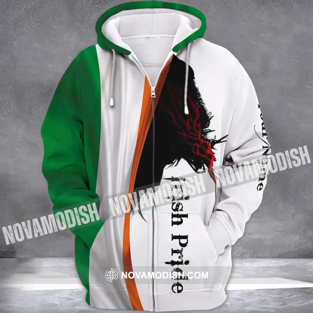 Unisex Shirt - Custom Name Shirt - Gift For Patrick’s Day Happy Saint Patrick’s Day Zipper Hoodie / S T-shirt