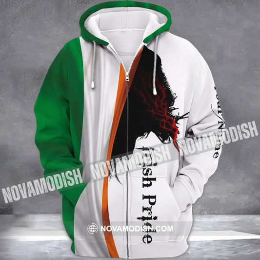 Unisex Shirt - Custom Name Shirt - Gift For Patrick’s Day Happy Saint Patrick’s Day Zipper Hoodie / S T-shirt