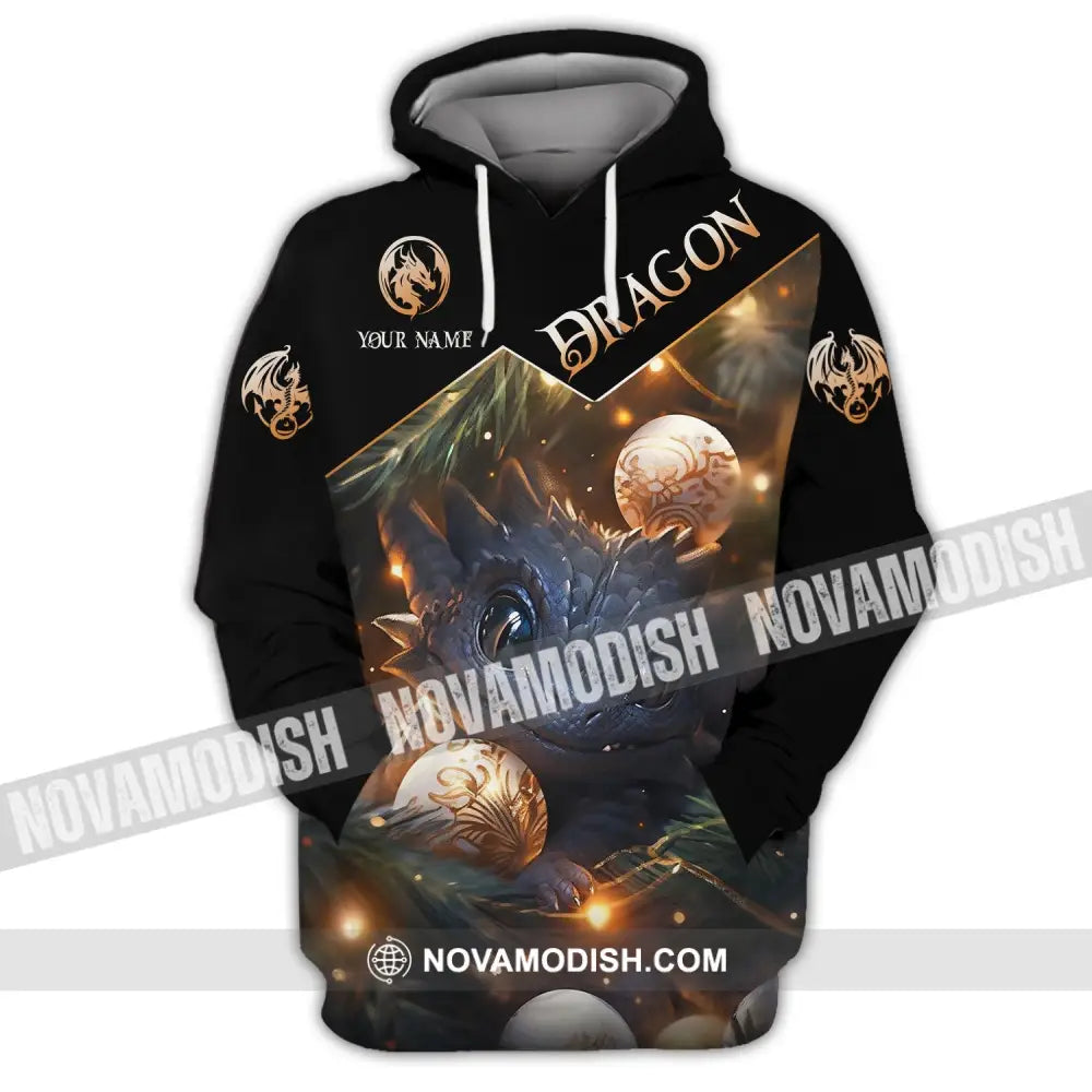 Unisex Shirt - Custom Name Growing Dragon Hoodie / S T-Shirt