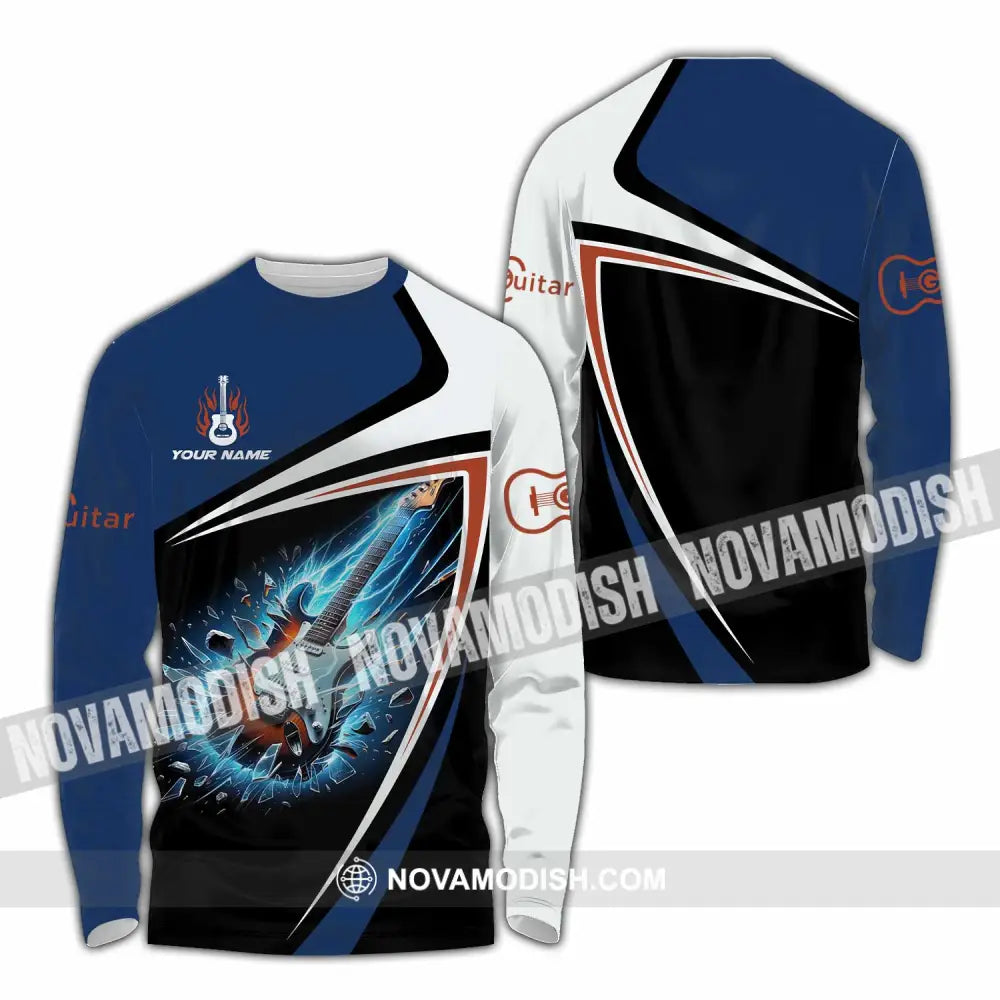 Unisex Shirt Custom Name Guitarist Guitar Lover Gift Long Sleeve / S T-Shirt