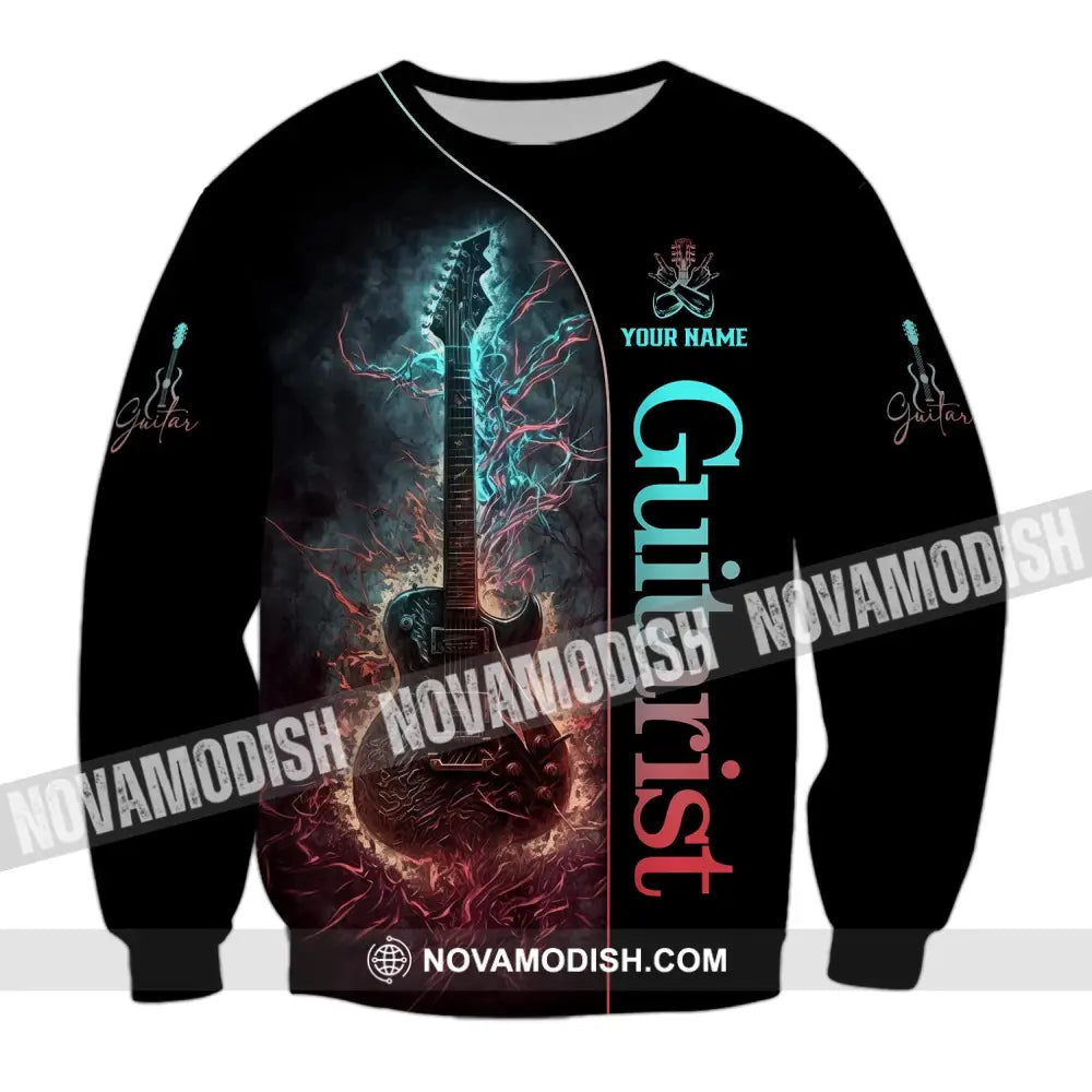 Unisex Shirt Custom Name Guitarist Guitar Lover Gift Long Sleeve / S T-Shirt
