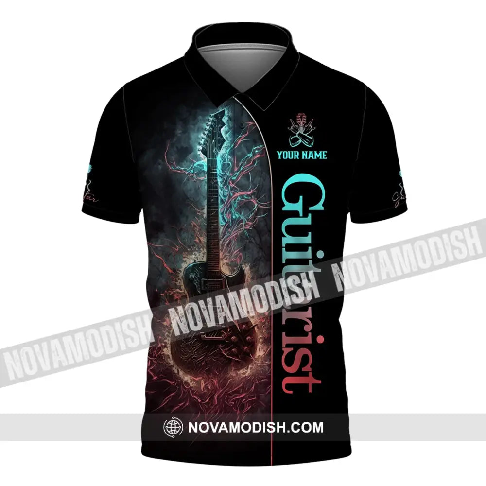 Unisex Shirt Custom Name Guitarist Guitar Lover Gift Polo / S T-Shirt
