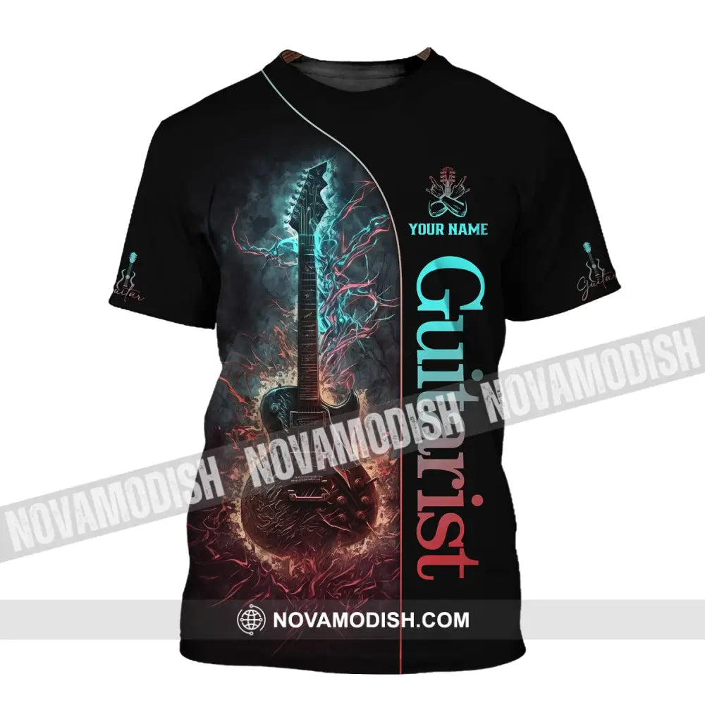 Unisex Shirt Custom Name Guitarist Guitar Lover Gift T-Shirt / S T-Shirt