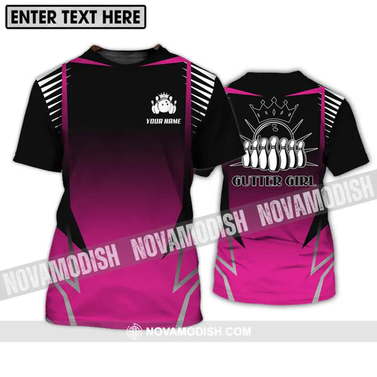 Unisex Shirt - Custom Name Gutter Bowling Shirt T-Shirt / S T-shirt