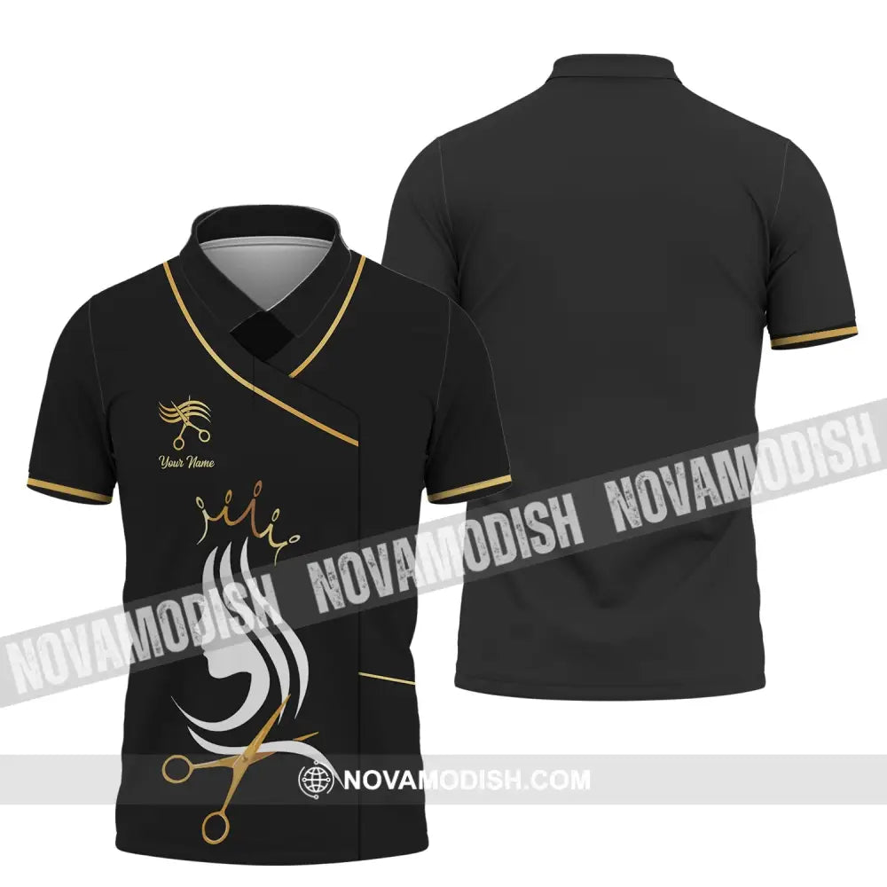 Unisex Shirt - Custom Name Shirt - Hairdresser For Queen Polo Shirt / S T-shirt