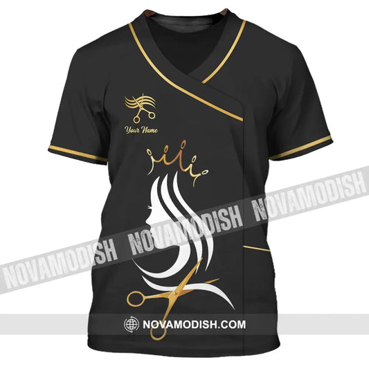 Unisex Shirt - Custom Name Shirt - Hairdresser For Queen T-Shirt / S T-shirt