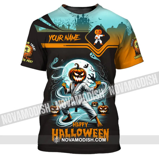 Unisex Shirt Custom Name Halloween Polo Long Sleeve Gift T-Shirt / S T-Shirt