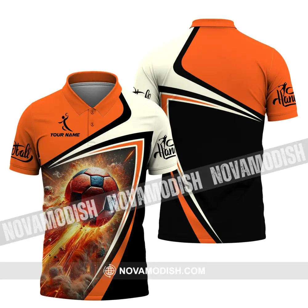Unisex Shirt Custom Name Handball Love T-Shirt Polo / S T-Shirt