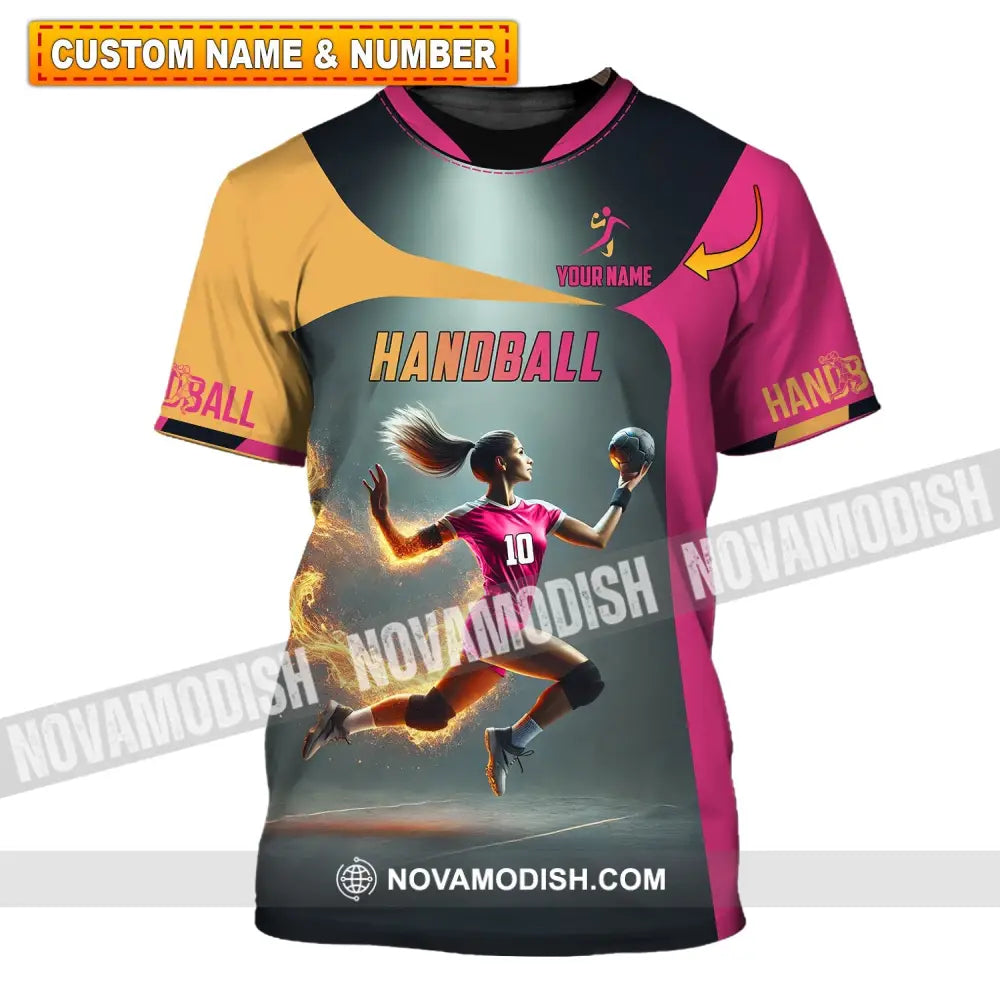 Unisex Shirt - Custom Name Handball T-Shirt