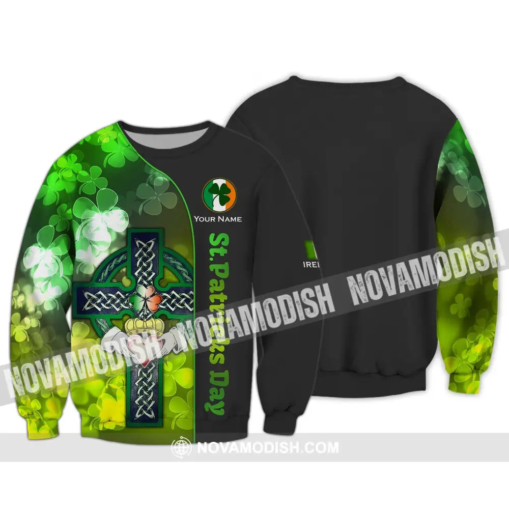 Unisex Shirt - Custom Name Shirt - Happy Saint Patrick’s Day Gift For St.Patrick’s Day Long Sleeve / S T-shirt