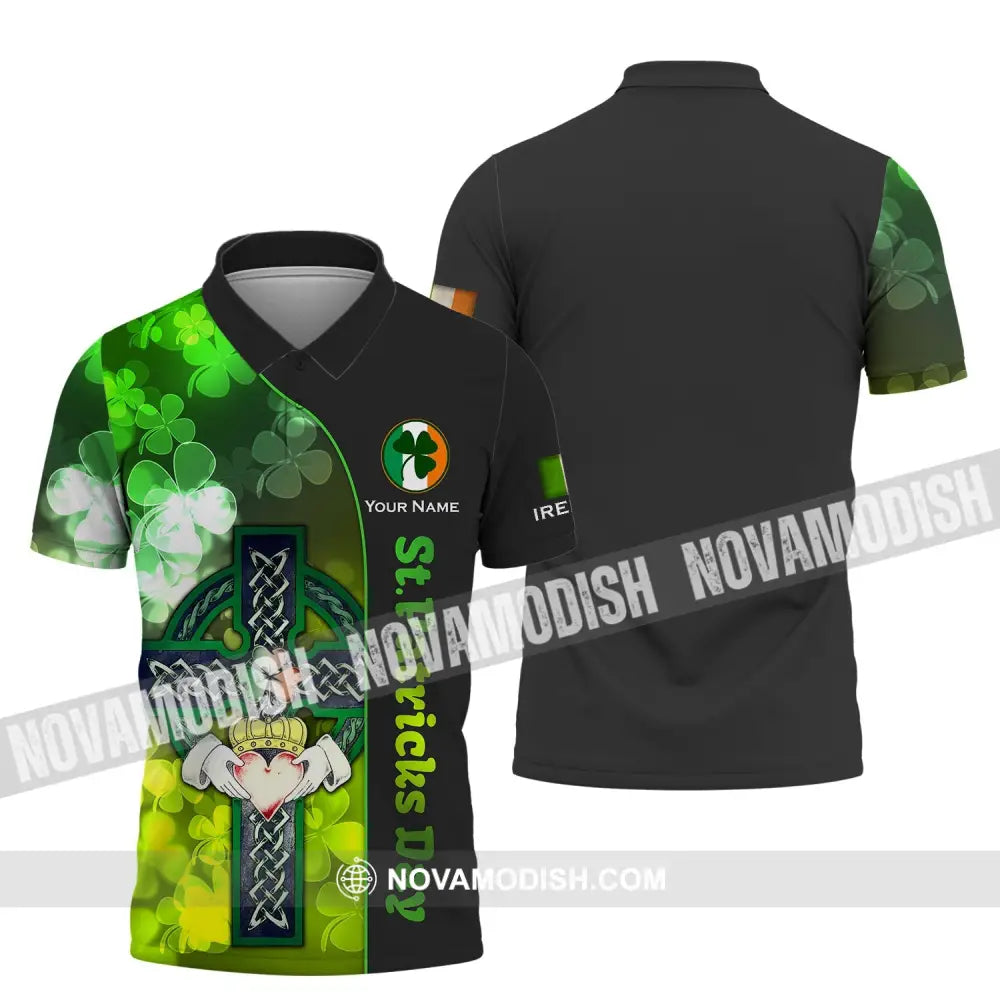 Unisex Shirt - Custom Name Shirt - Happy Saint Patrick’s Day Gift For St.Patrick’s Day Polo Shirt / S T-shirt