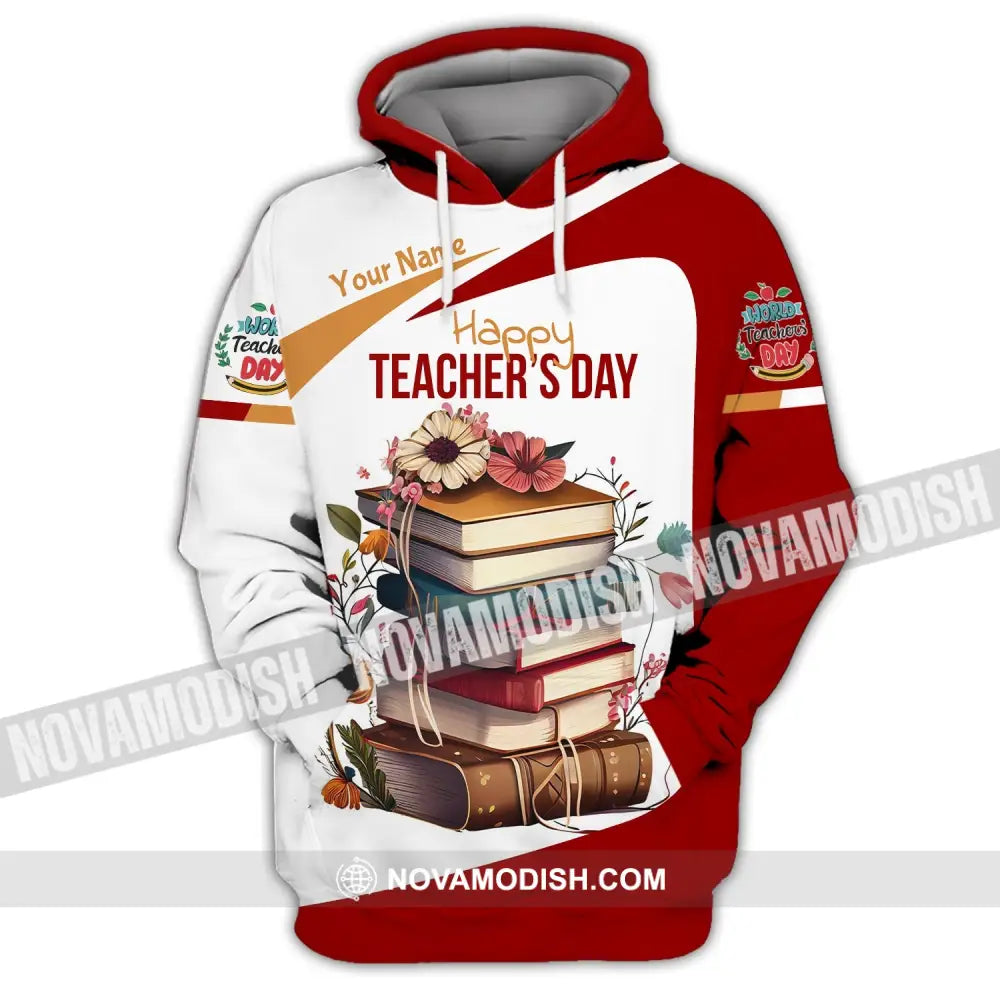 Unisex Shirt - Custom Name Happy Teacher’s Day Hoodie / S T-Shirt