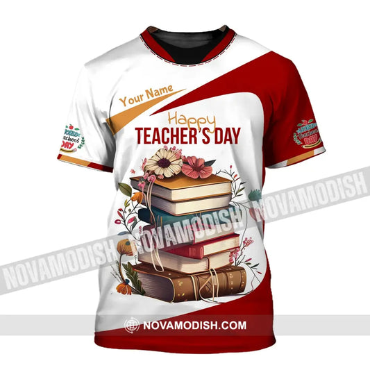 Unisex Shirt - Custom Name Happy Teacher’s Day T-Shirt / S T-Shirt