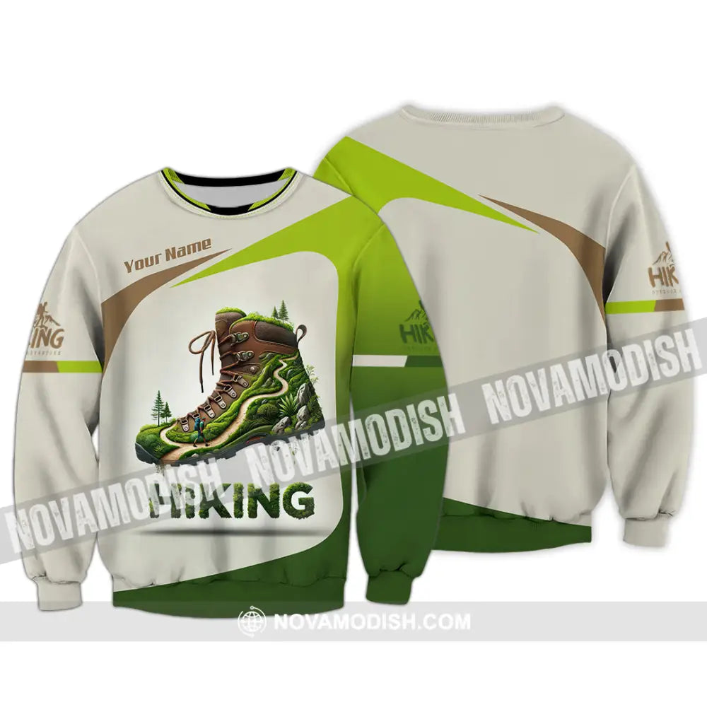 Unisex Shirt Custom Name Hiking Lover Gift Long Sleeve / S T-Shirt