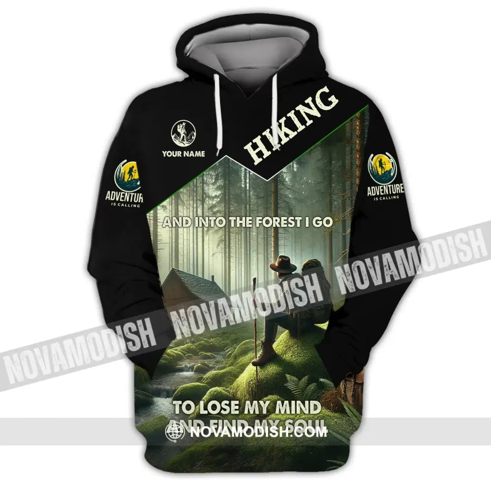 Unisex Shirt Custom Name Hiking Polo Long Sleeve Lover Gift Hoodie / S T-Shirt