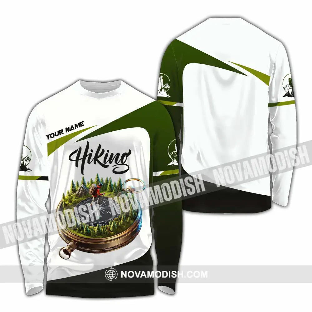 Unisex Shirt Custom Name Hiking Polo Long Sleeve / S T-Shirt