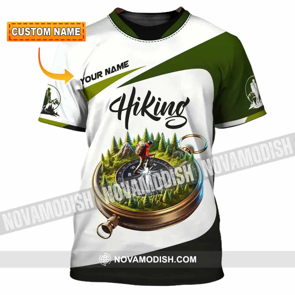 Unisex Shirt Custom Name Hiking Polo Long Sleeve T-Shirt