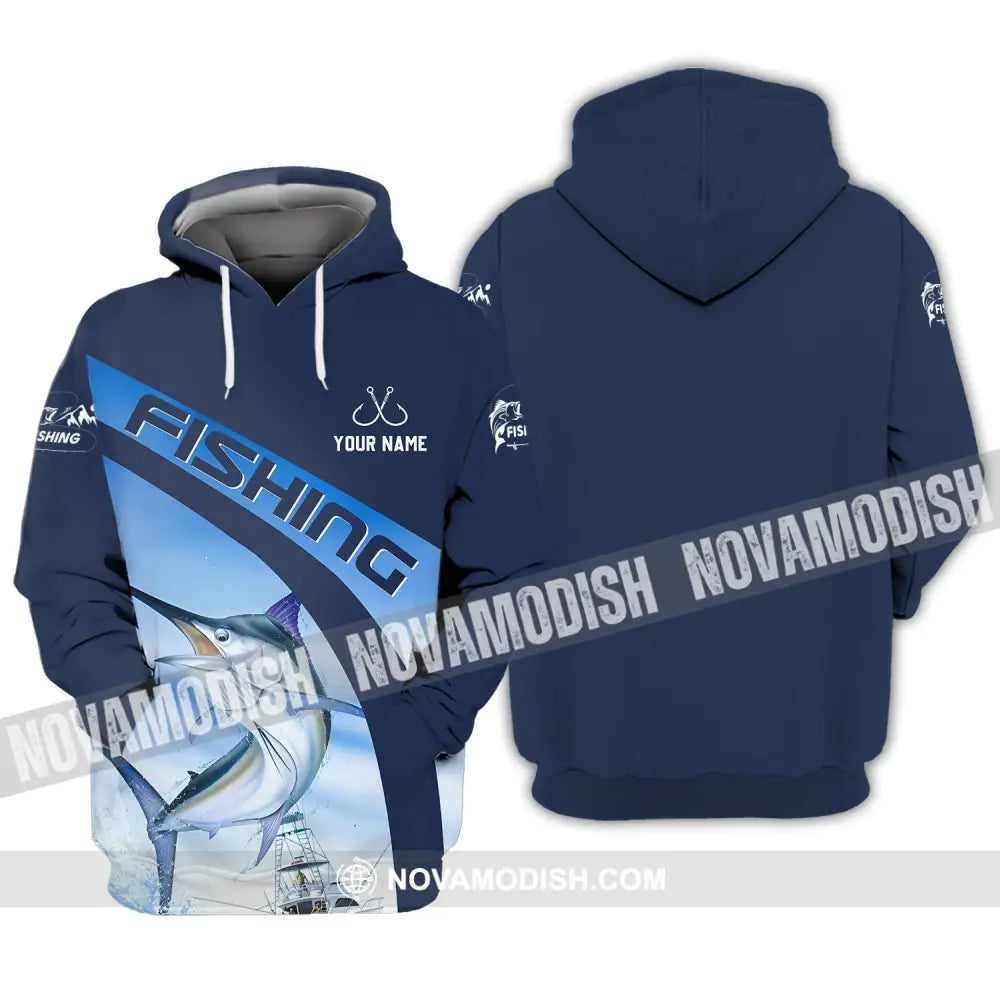 Unisex Shirt - Custom Name Hook Fishing Shirt Hoodie / S T-shirt