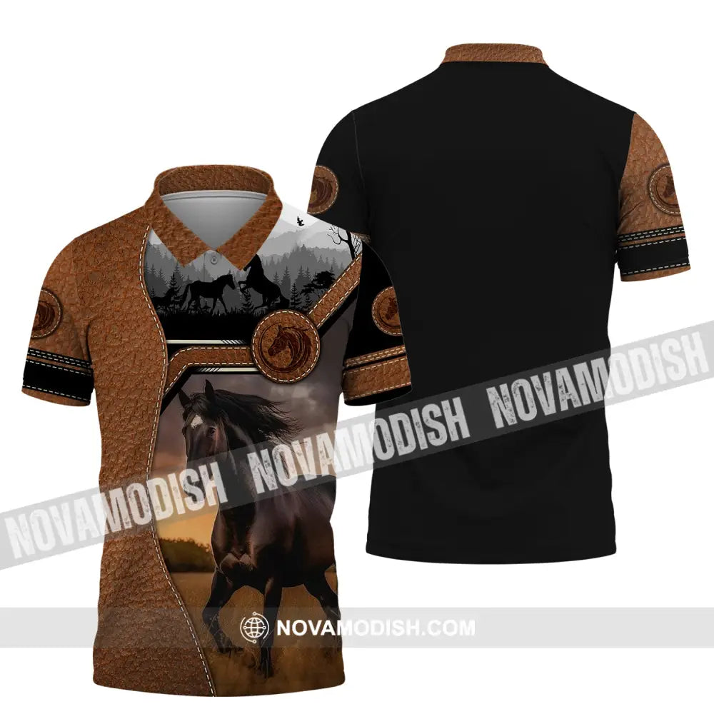 Unisex Shirt Custom Name Horse T-Shirt For Racing Club Gift Lovers Polo / S