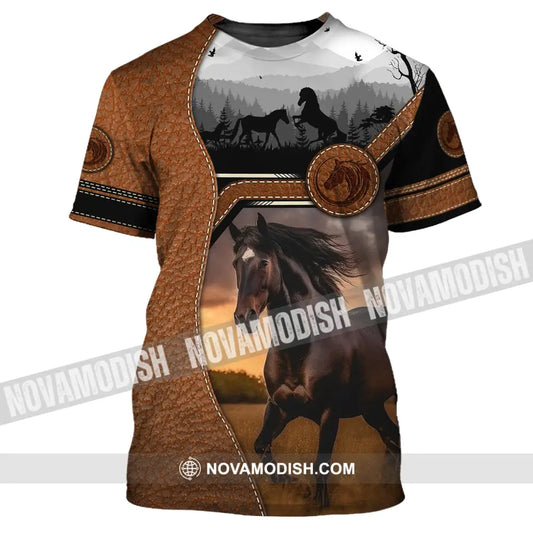 Unisex Shirt Custom Name Horse T-Shirt For Racing Club Gift Lovers / S