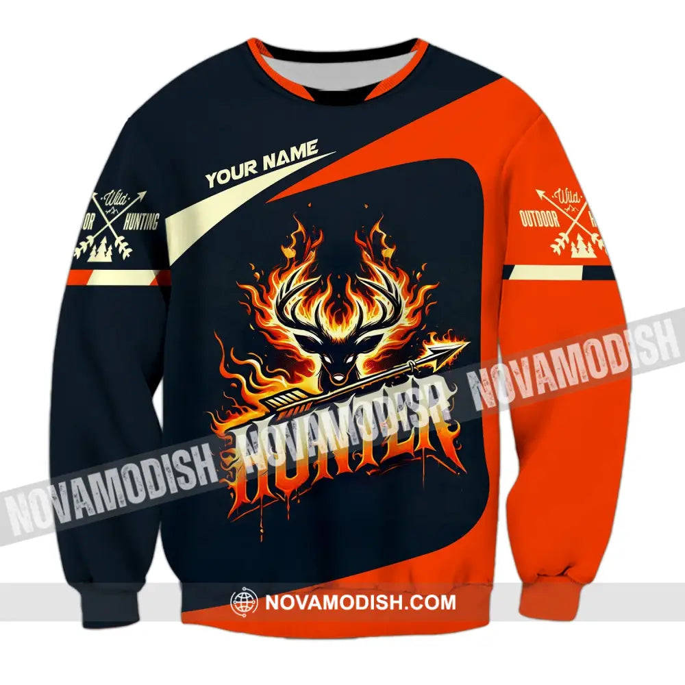 Unisex Shirt Custom Name Hunter Polo Long Sleeve / S T-Shirt