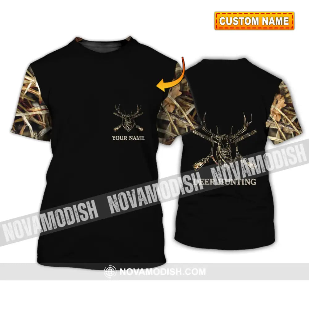 Unisex Shirt - Custom Name Shirt - Hunting Shirt Hunting Name - Deer Hunting Full Printing T-shirt