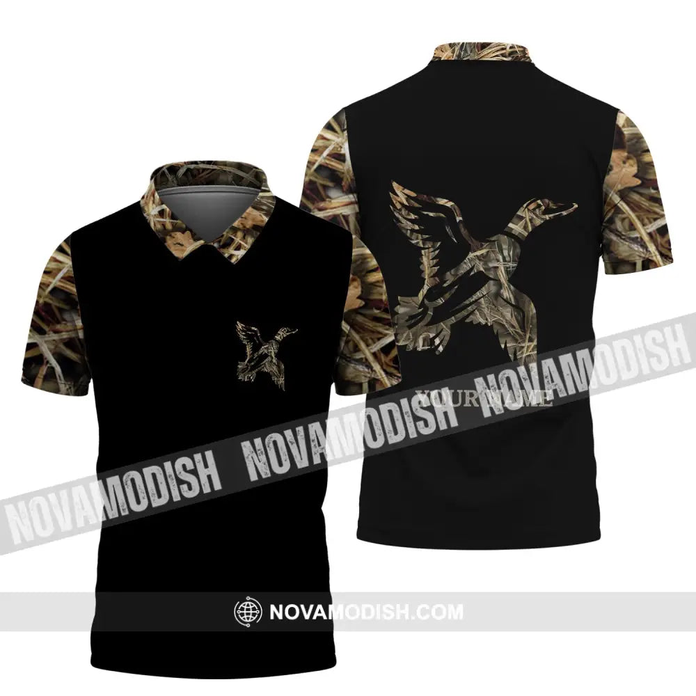 Unisex Shirt - Custom Name Shirt - Hunting Shirt Hunting Name - Duck Hunting Full Printing Polo Shirt / S T-shirt