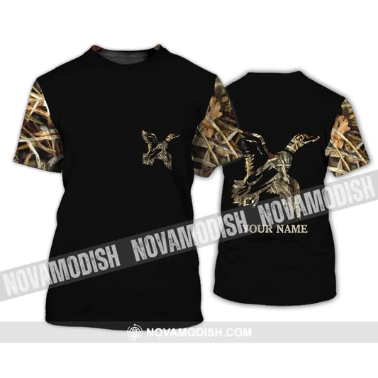 Unisex Shirt - Custom Name Shirt - Hunting Shirt Hunting Name - Duck Hunting Full Printing T-Shirt / S T-shirt