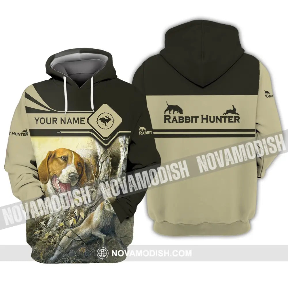 Unisex Shirt - Custom Name Shirt - Hunting Shirt Hunting Name - Rabbit Hunting Lover Hoodie / S T-shirt
