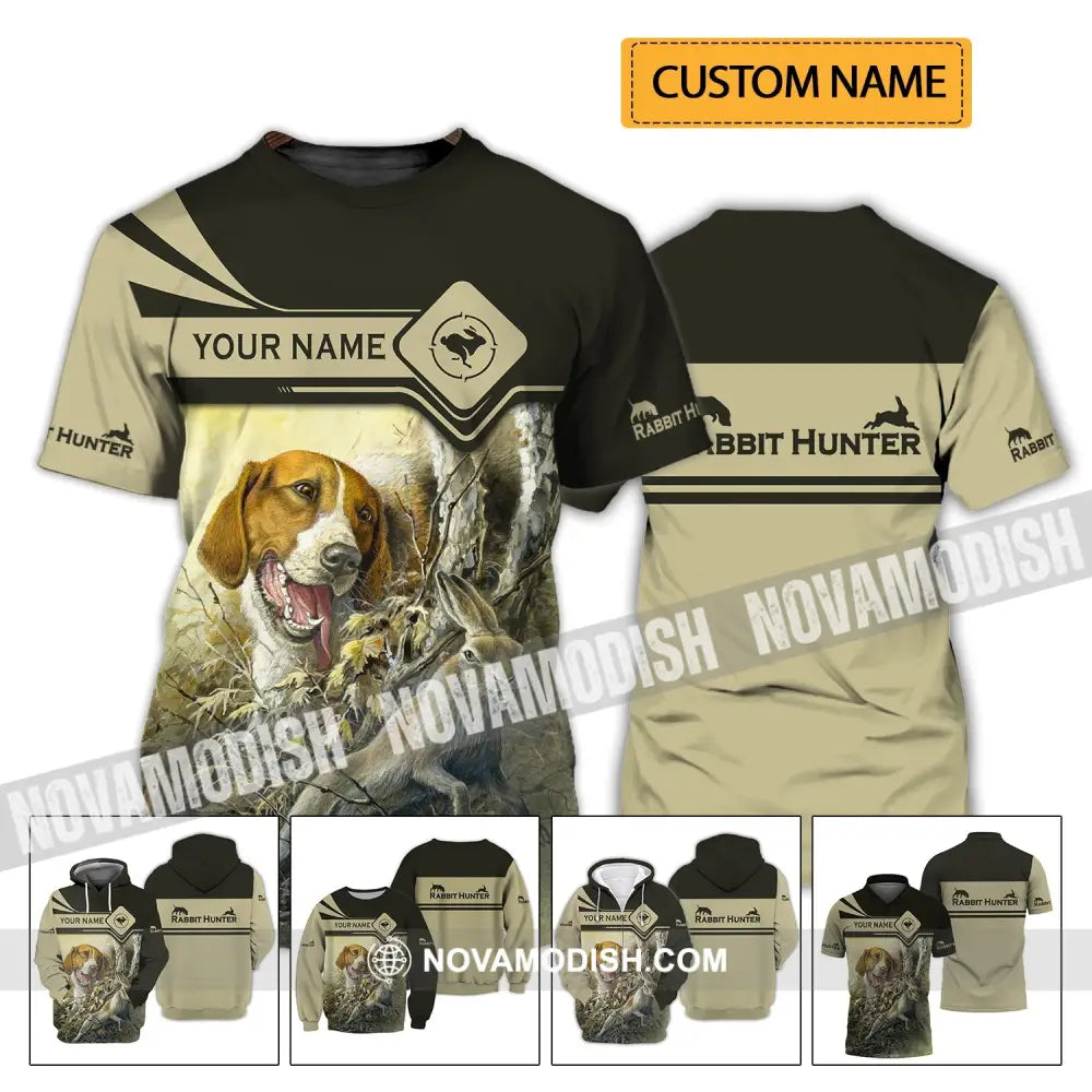 Unisex Shirt - Custom Name Shirt - Hunting Shirt Hunting Name - Rabbit Hunting Lover T-shirt