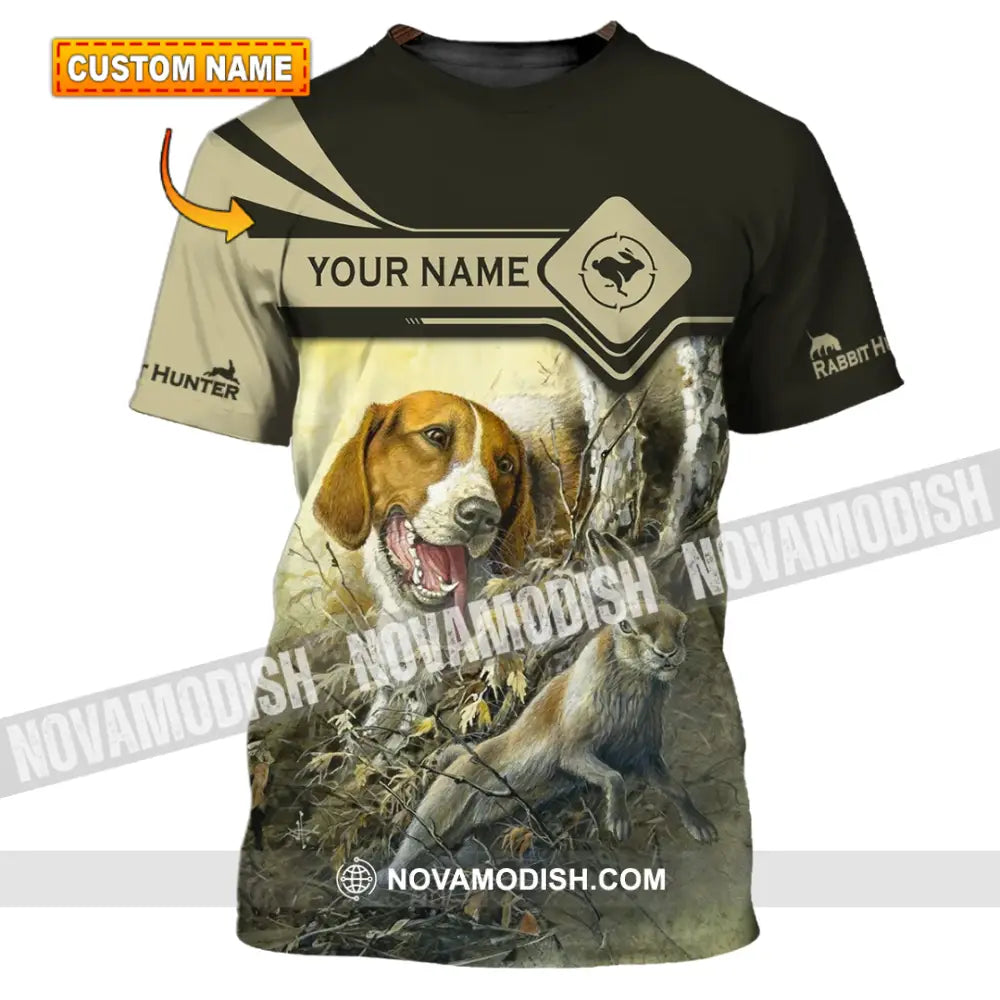 Unisex Shirt - Custom Name Shirt - Hunting Shirt Hunting Name - Rabbit Hunting Lover T-shirt