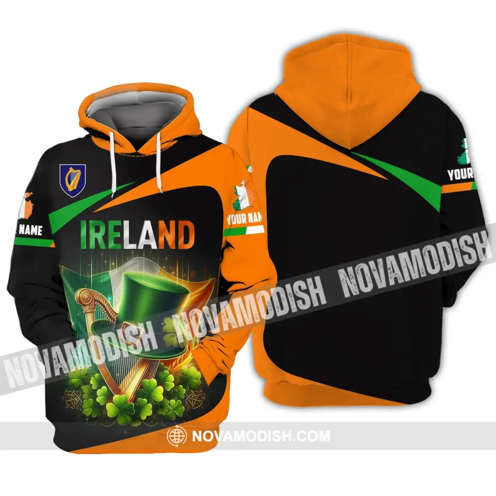 Unisex Shirt - Custom Name Ireland Hoodie / S T-Shirt