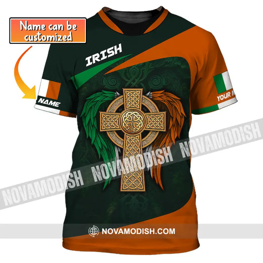 Unisex Shirt Custom Name Ireland T-Shirt Forever Gift For Irish