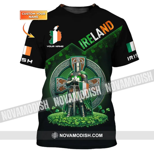Unisex Shirt Custom Name Ireland T-Shirt Hoodie Polo Gift For Irish
