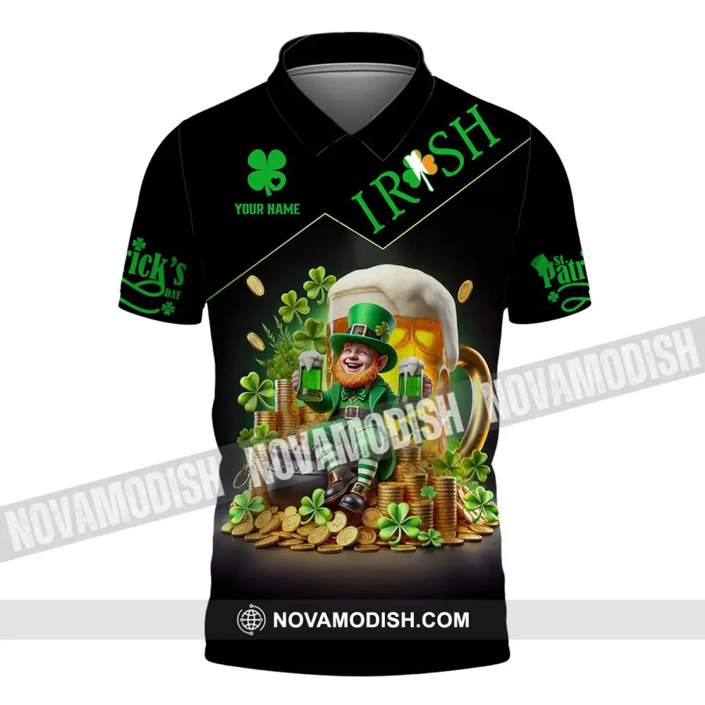 Unisex Shirt Custom Name Irish Ireland Love T-Shirt Polo / S T-Shirt