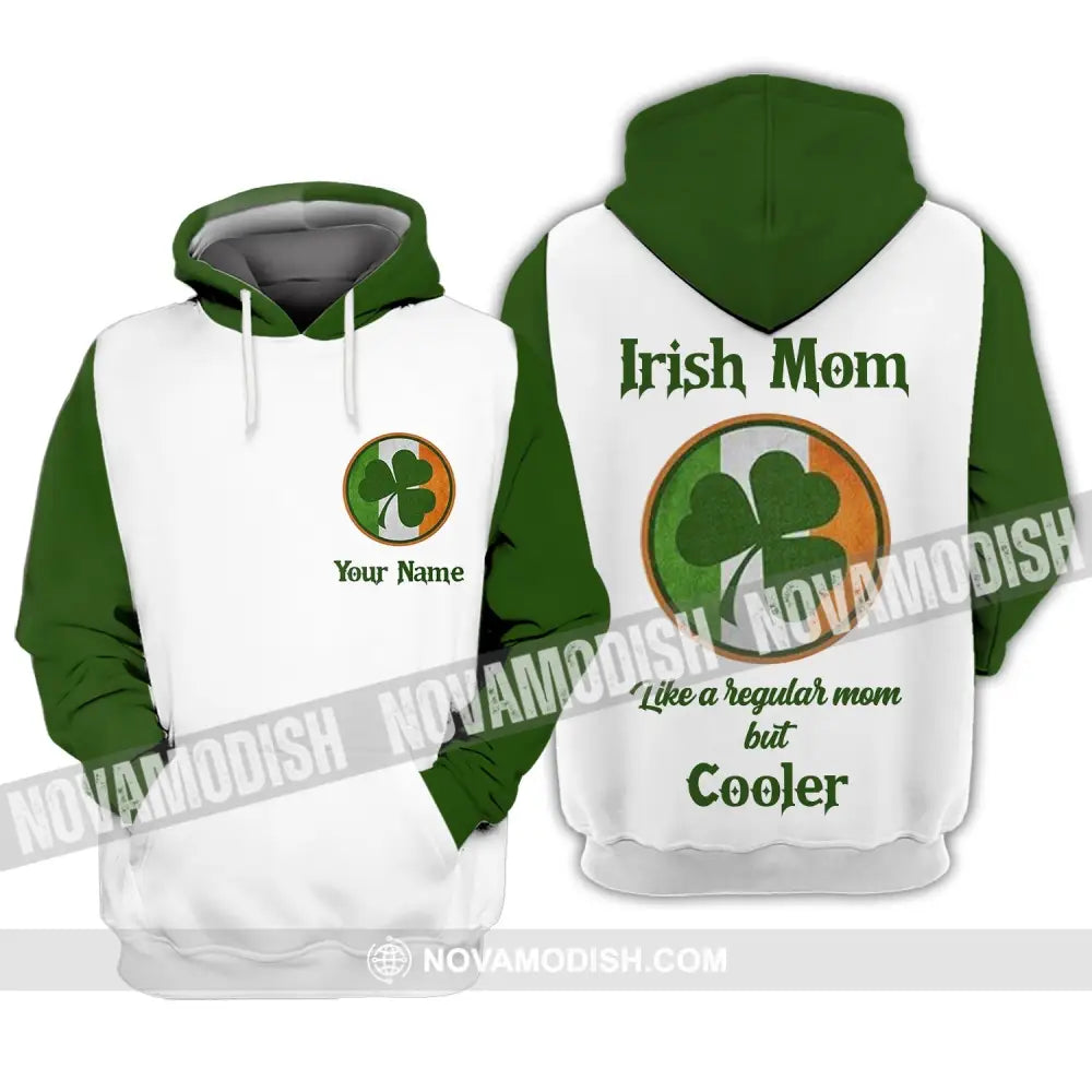 Unisex Shirt - Custom Name Shirt - Irish Patrick’s Day Gift Happy Saint Patrick’s Day Irish Mom Like A Regular Mom But