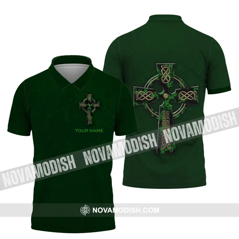 Unisex Shirt - Custom Name Shirt - Irish Patrick’s Day Gift Happy Saint Patrick’s Day Polo Shirt / S T-shirt