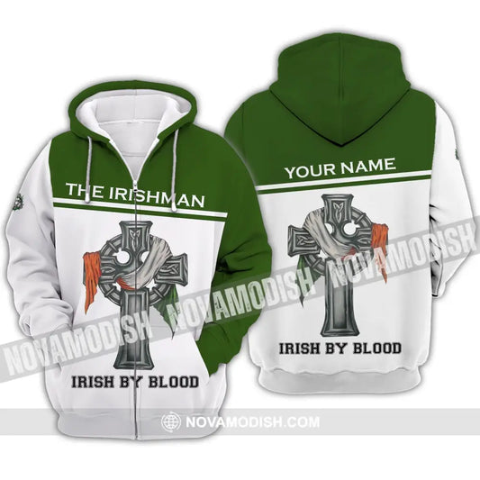 Unisex Shirt - Custom Name Shirt - Irish Patrick’s Day Gift Happy Saint Patrick’s Day The Irishman Irish By Blood