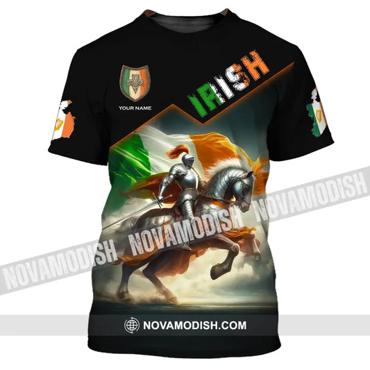 Unisex Shirt Custom Name Irish T-Shirt Ireland Hoodie Polo Gift For Lover / S