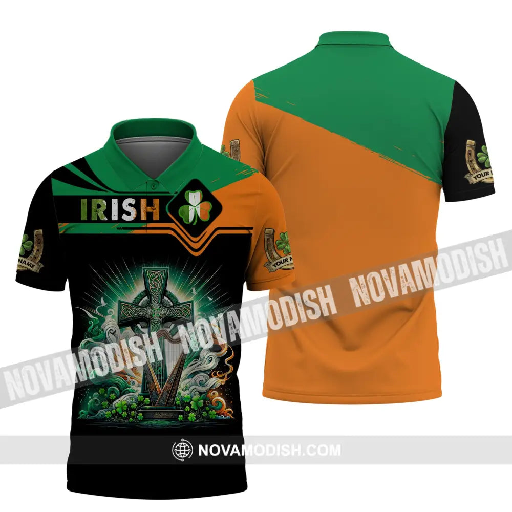 Unisex Shirt Custom Name Irish T-Shirt Ireland Hoodie Polo Gift For Lover / S