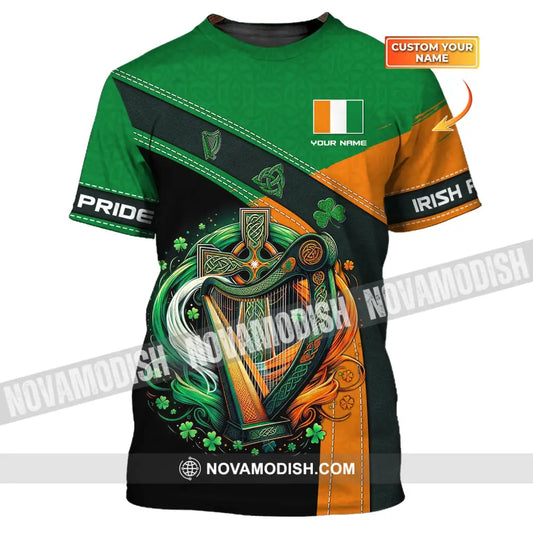 Unisex Shirt Custom Name Irish T-Shirt Ireland Hoodie Polo Gifts