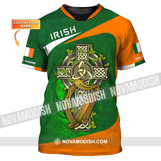 Unisex Shirt Custom Name Irish T-Shirt Ireland Hoodie Polo / S