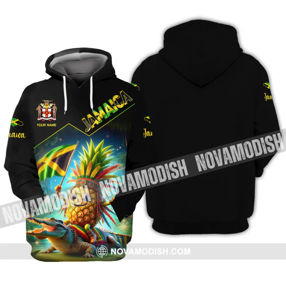Unisex Shirt Custom Name Jamaica Gift For Lover Hoodie / S T-Shirt