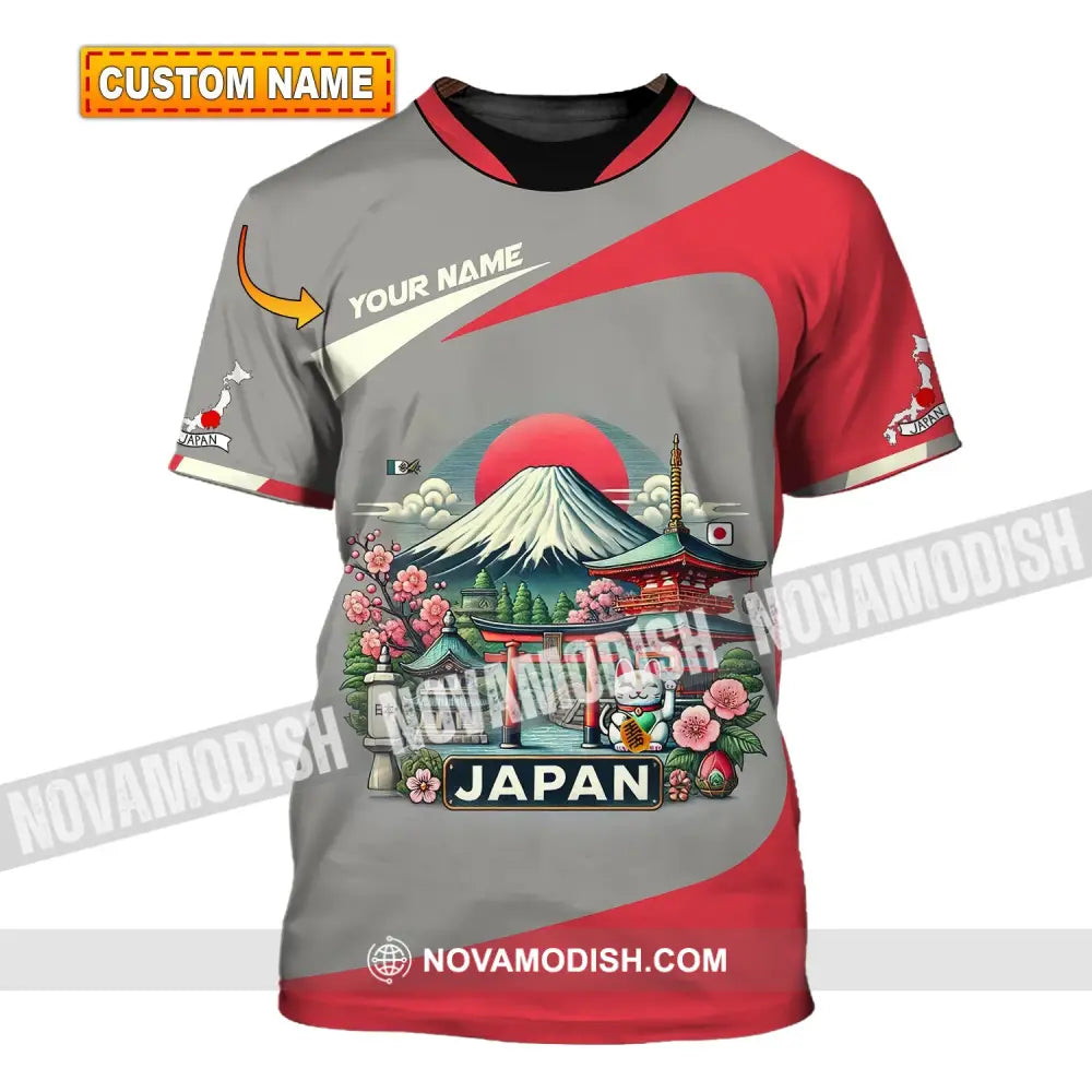 Unisex Shirt Custom Name Japan Love T-Shirt T-Shirt