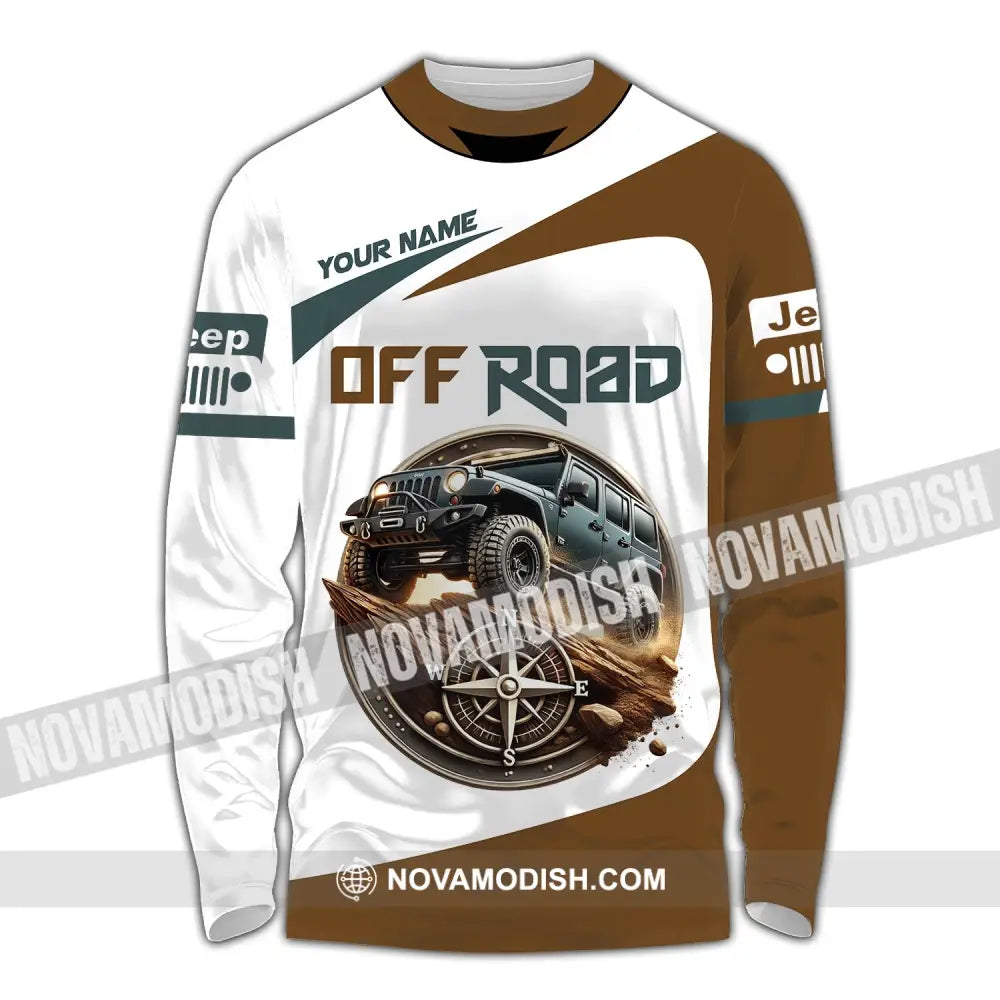 Unisex Shirt Custom Name Jeep Gladiator Polo Long Sleeve / S T-Shirt